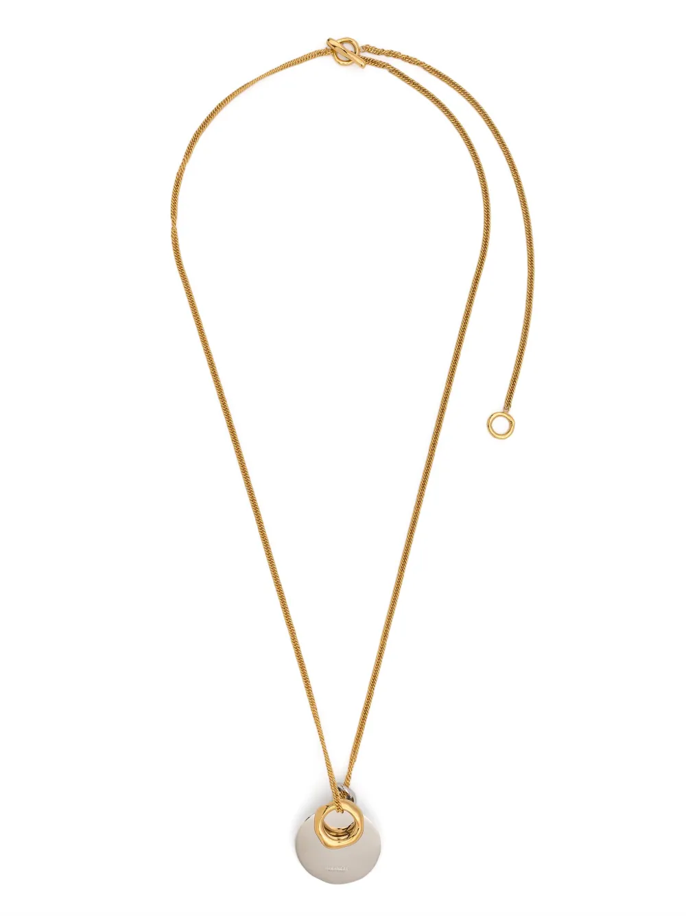 

Колье с подвеской-логотипом Jil Sander, золотистый