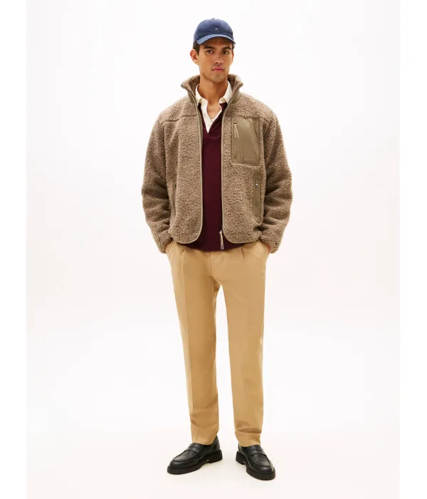 Толстовка Тедди Regular fit Tommy Hilfiger, коричневый — фото 2