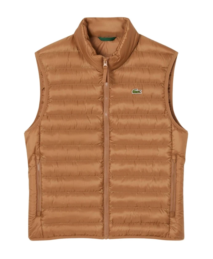 

Стеганый жилет Lacoste, коричневый