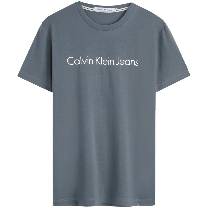 Футболка унисекс с круглым вырезом и прямым кроем Calvin Klein, L1C-Mint Green — фото 4