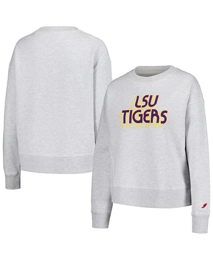 

Женский свитшот свободного кроя Ash LSU Tigers League Collegiate Wear