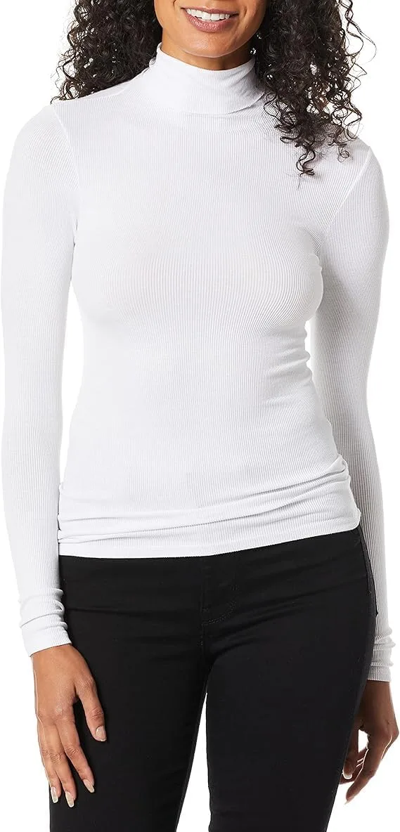 

Enza Costa женский топ с длинными рукавами и воротником-водолазкой