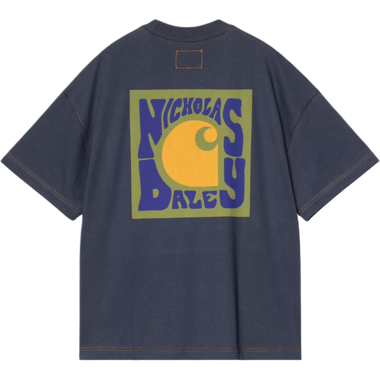 

Футболка Nicholas Daley Collaboration FW25 Logo, unisex Carhartt WIP, синий