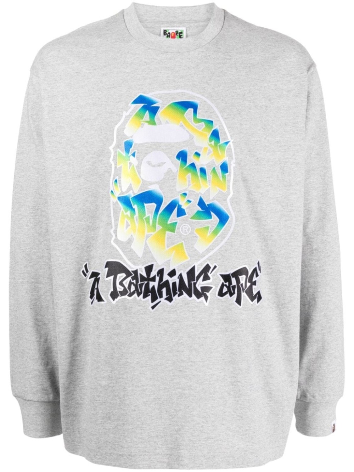 

Футболка Gradient Ape Head A BATHING APE, серый