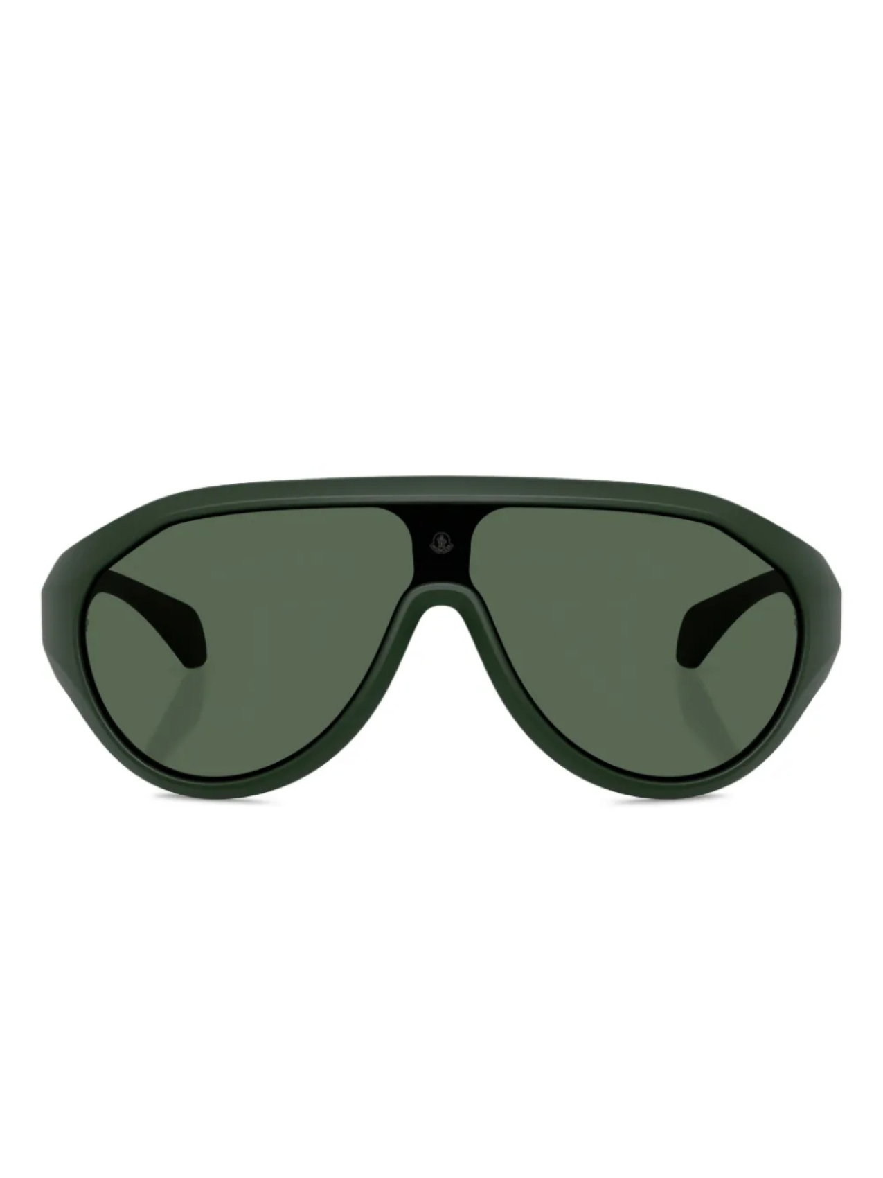 

Moncler Eyewear logo-print солнцезащитные очки, зеленый