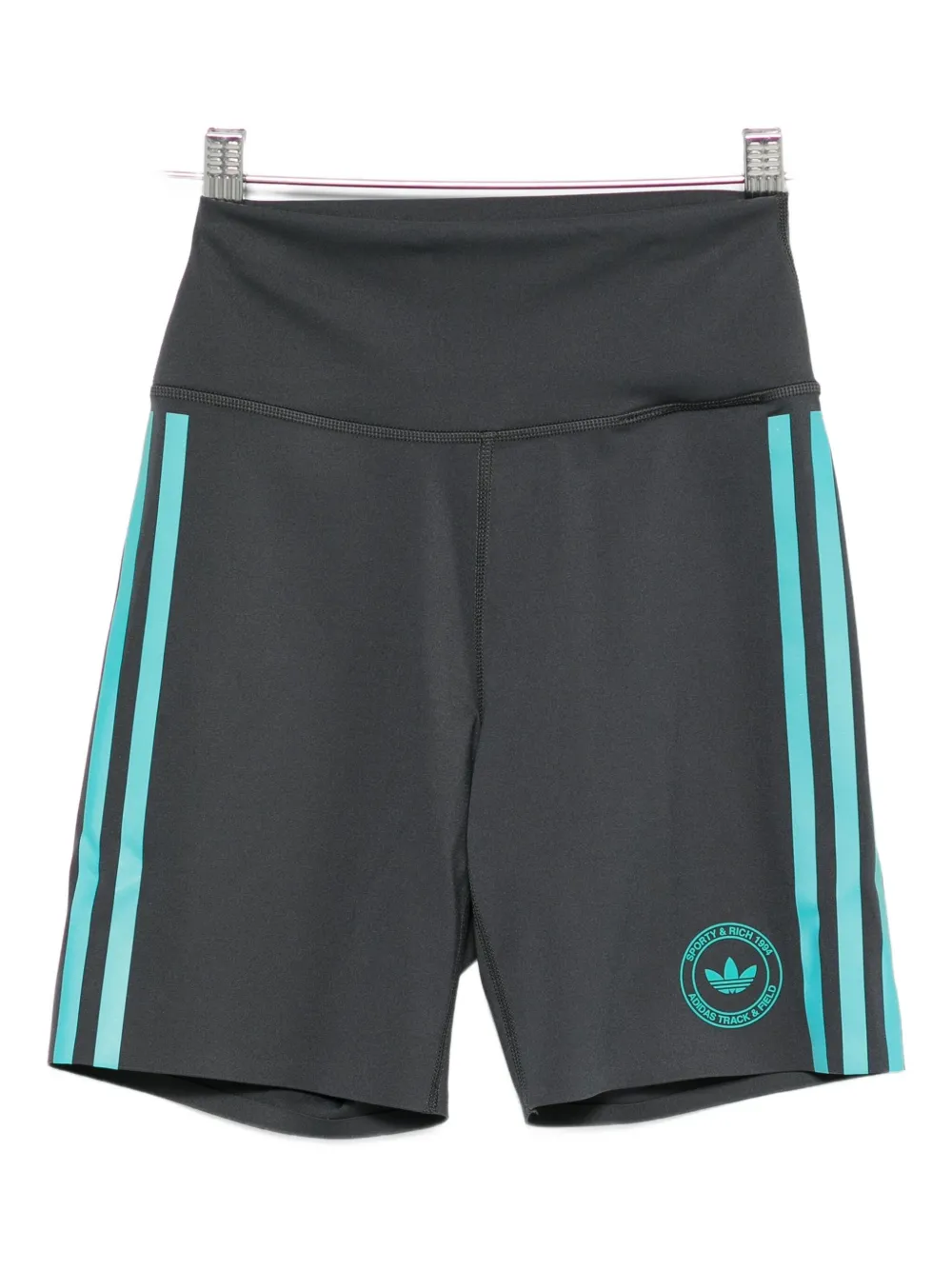 

Шорты с логотипом в виде трех полосок Adidas, серый