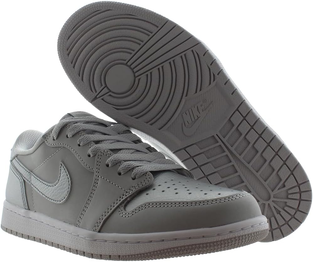 Мужские кроссовки Nike Air Jordan 1 Low, белый/серый — фото 2