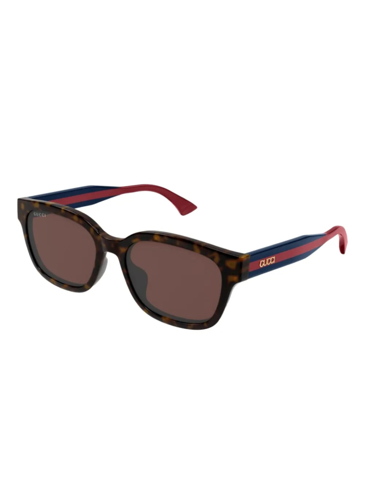 Солнцезащитные очки Gucci Eyewear в квадратной оправе, красный — фото 2