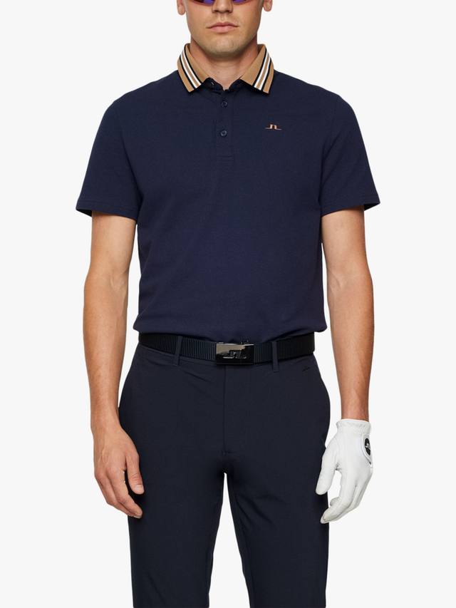 

Повседневная поло Bjorn Cotton Blend с короткими рукавами J.Lindeberg, Navy