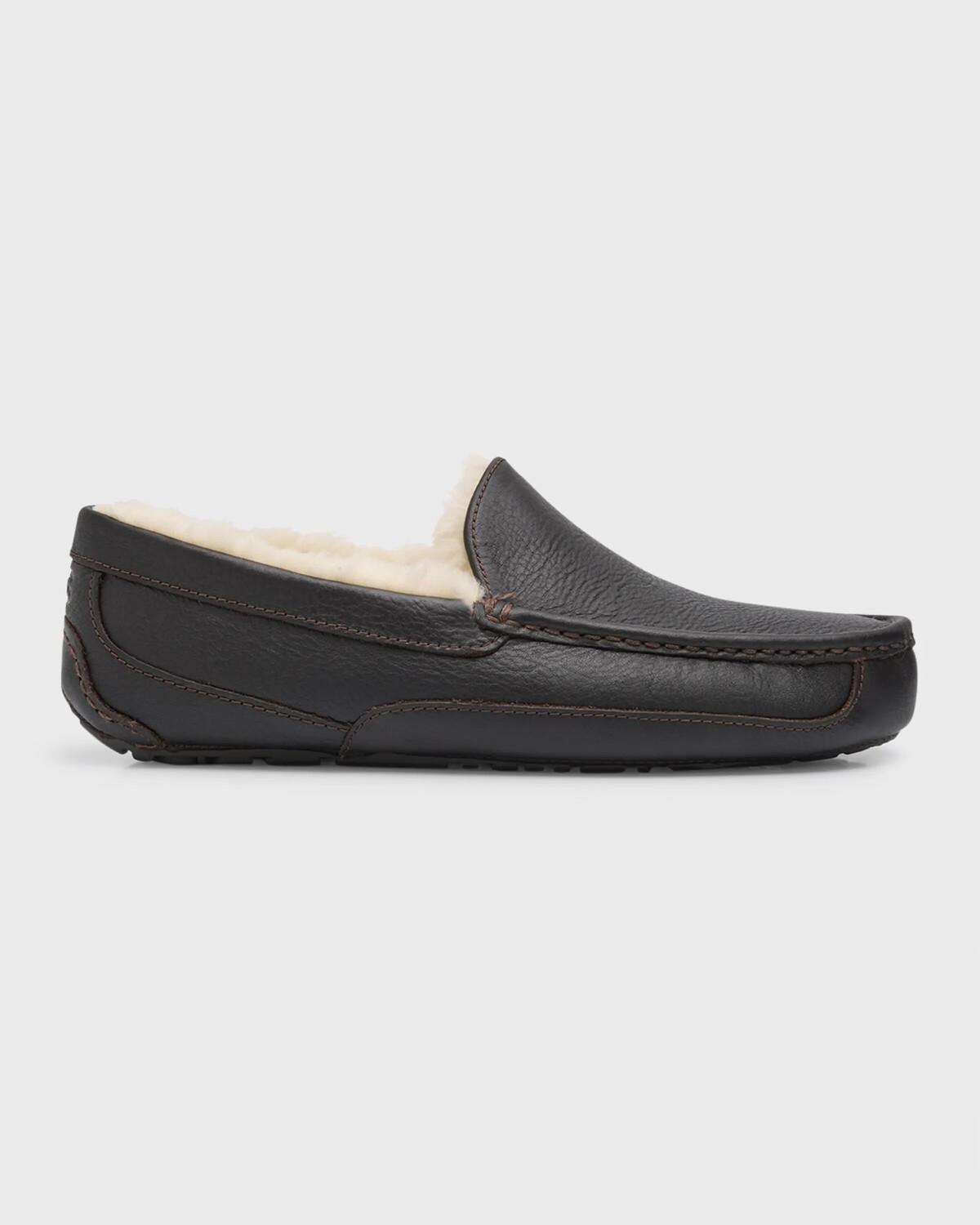 

Мужские водостойкие кожаные тапочки Ascot UGG, цвет Brown