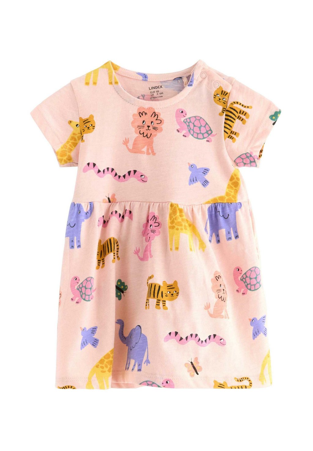 

Платье из джерси SHORT-SLEEVED Lindex, фуксия