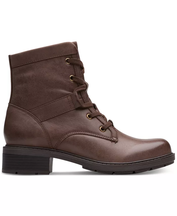 Женские ботильоны Hearth Parker Block Heel Clarks, коричневый — фото 2
