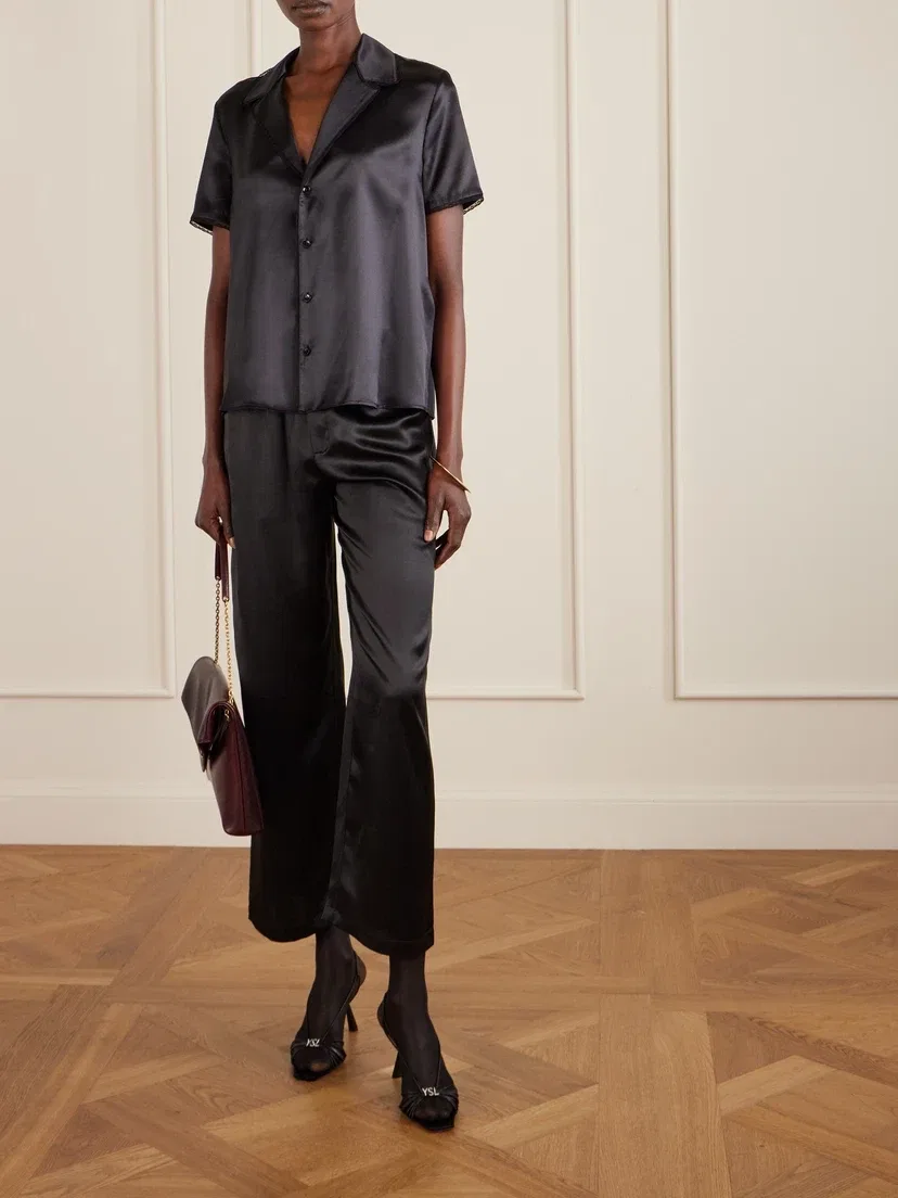 Кожаная сумка через плечо Cassandre XXL Envelope SAINT LAURENT, бордовый — фото 3