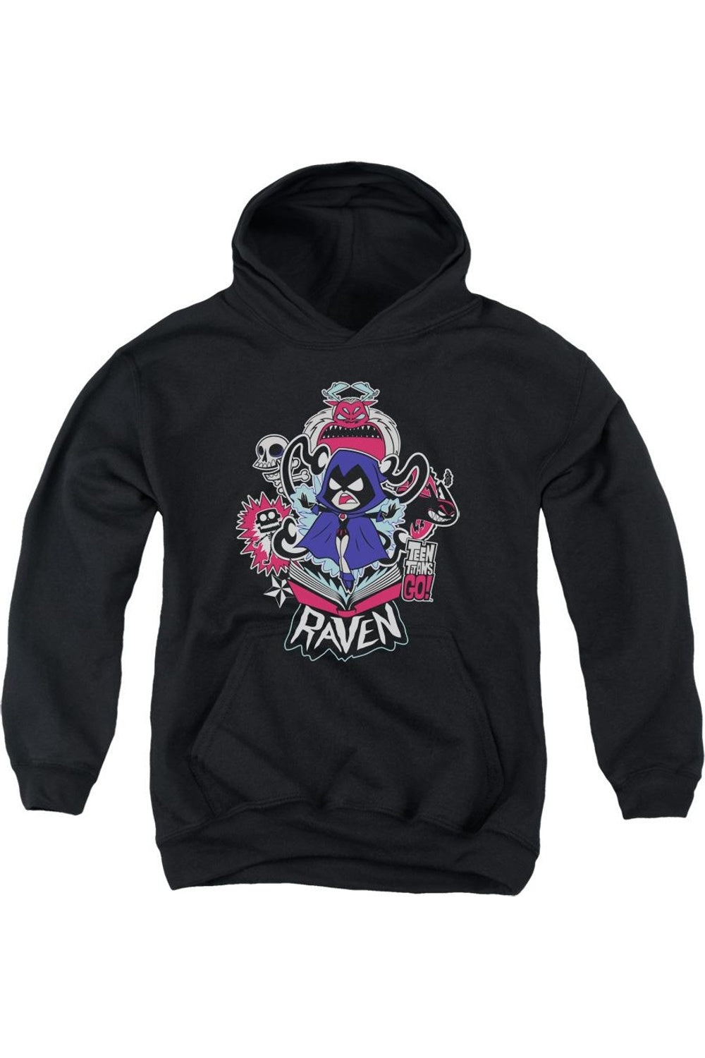 

Толстовка с капюшоном Teen Titans Go Raven для подростков Gildan, черный