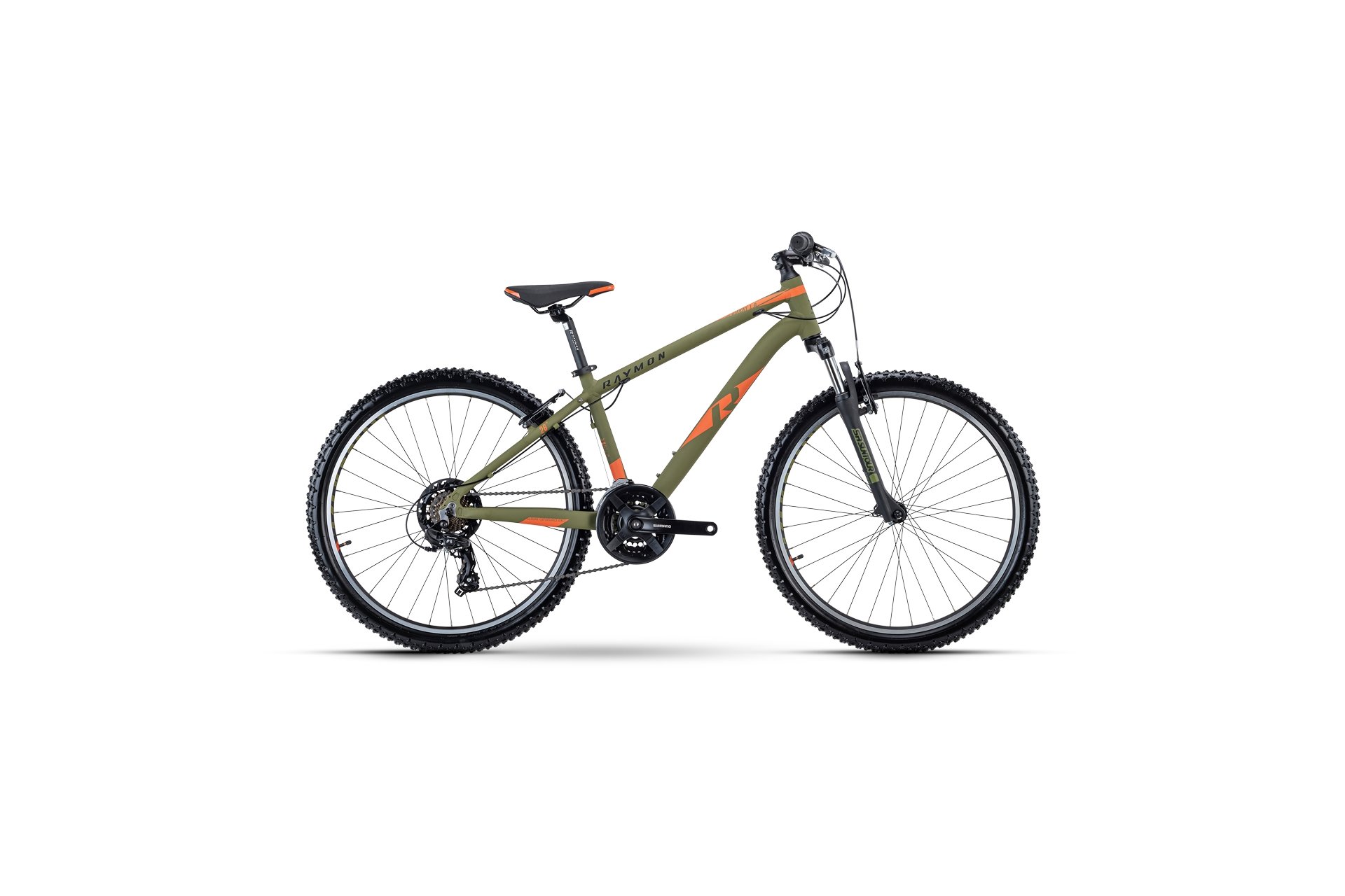 

Горный велосипед Raymon SixRay 1.0 - 26 дюймов - Diamant - 2024, цвет Grün|Green/Orange