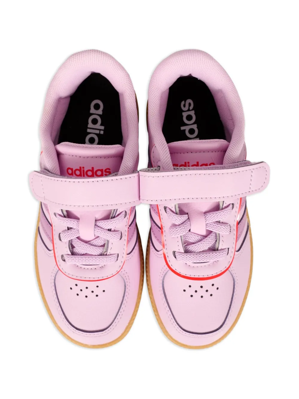 Кеды с полосками Adidas Kids, розовый — фото 4