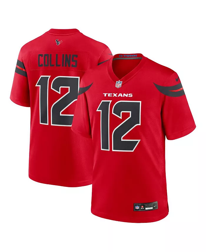 

Мужская альтернативная игровая футболка Nico Collins красного цвета Houston Texans Nike