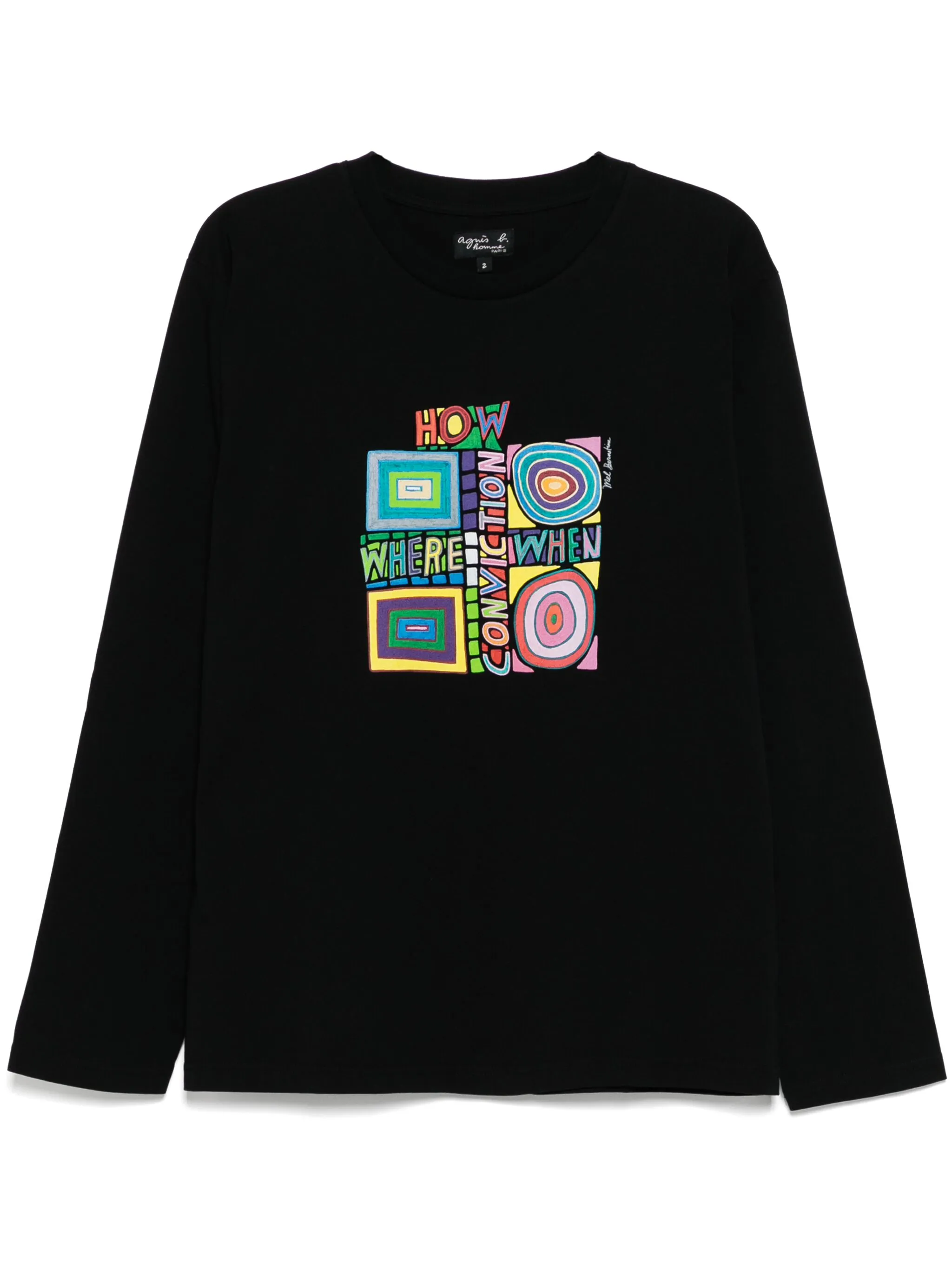 

Футболка Mark из коллаборации с Mel Bernstine Agnès B., черный