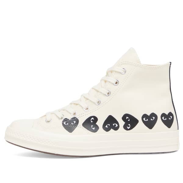 

X converse высокие кеды multi heart Comme Des Garçons Play, бежевый