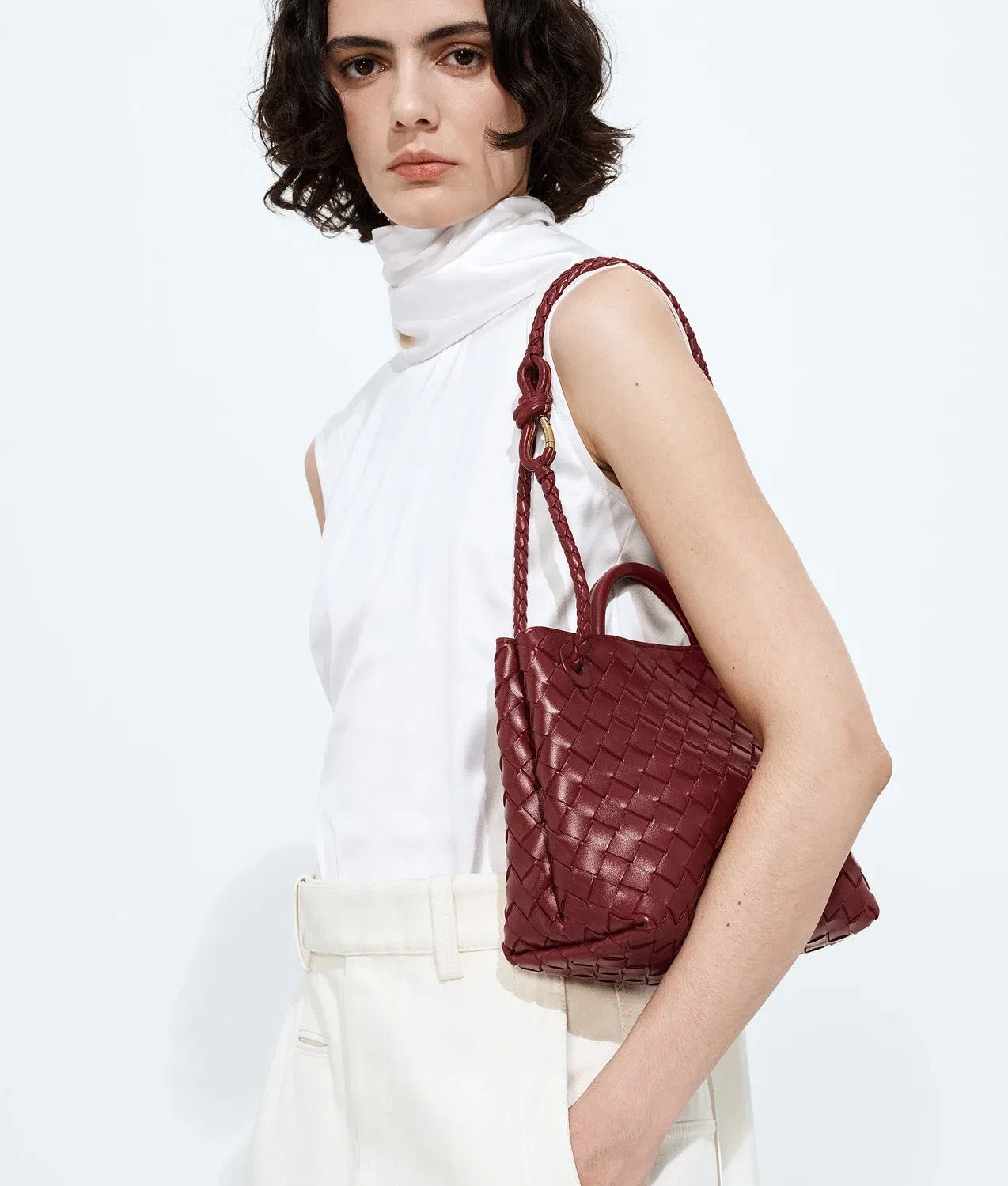 Маленькая Andiamo BOTTEGA VENETA, желтый — фото 2