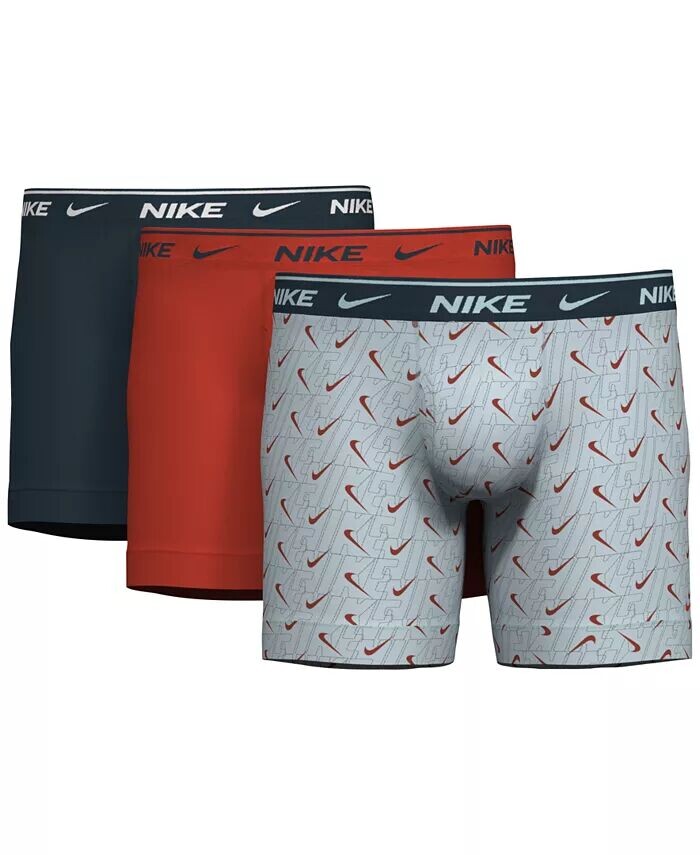 

Мужские 3-комп. Хлопковые боксеры-боксеры Dri-FIT Essential Nike, синий
