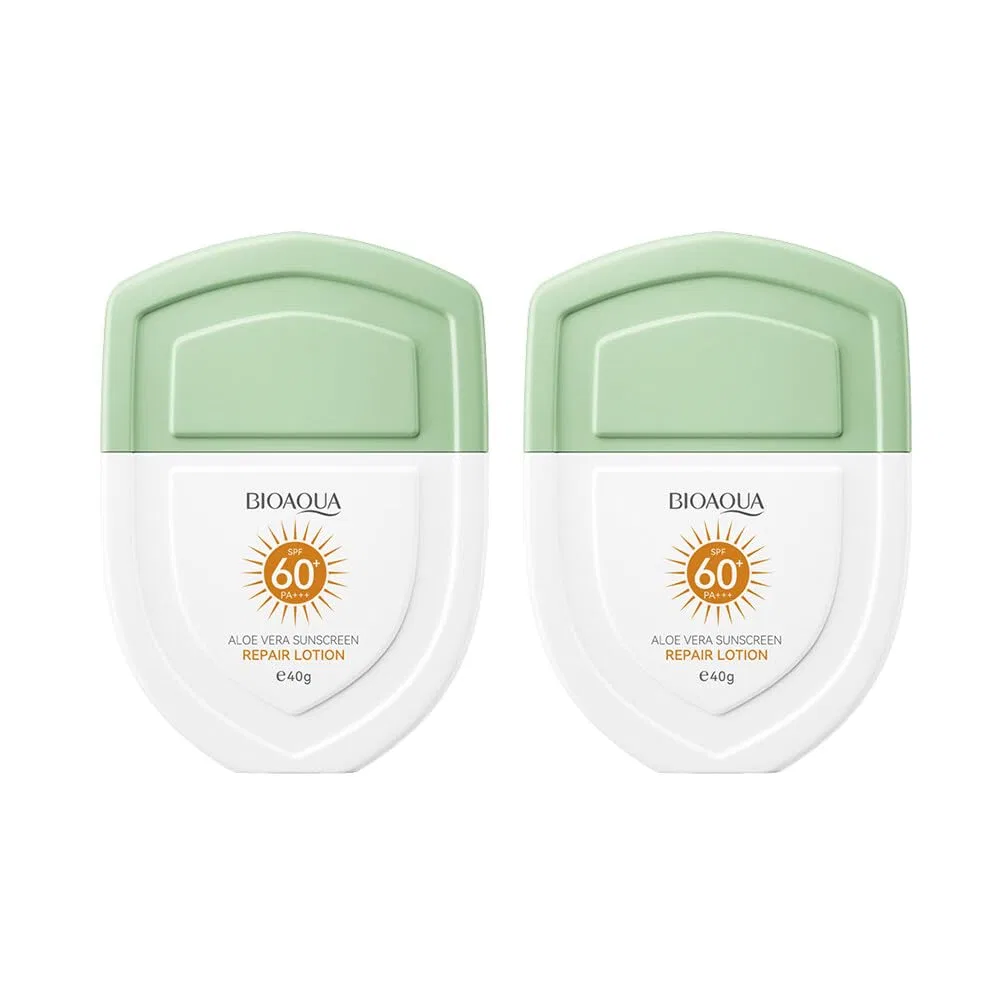 Увлажняющий солнцезащитный крем с алоэ вера SPF 30+ Jawseu, 2 Pieces.