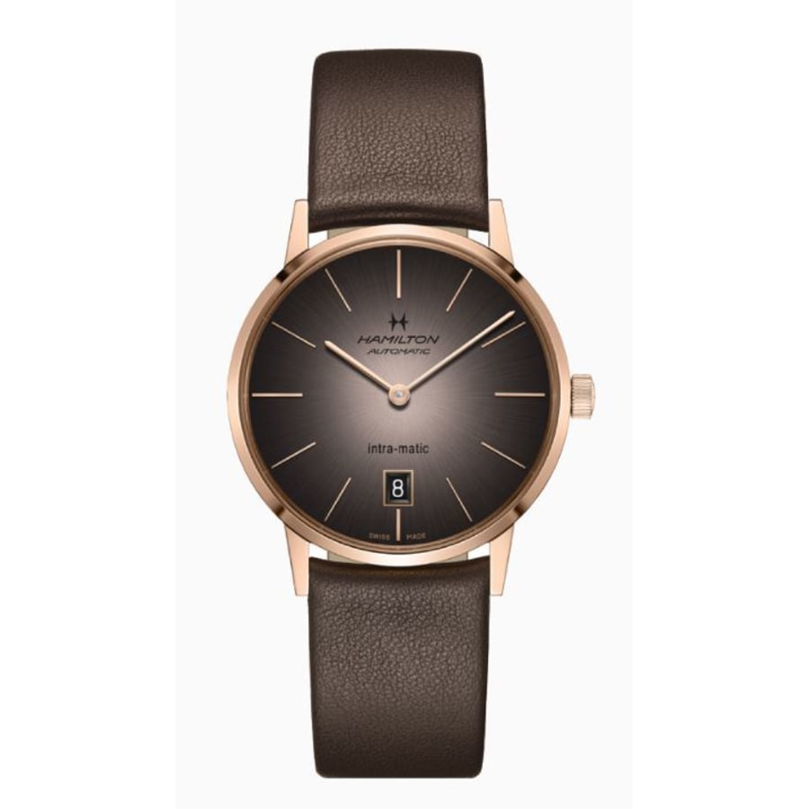 

Hamilton American Classic INTRA-MATIC AUTO мужские часы H38465501, коричневый