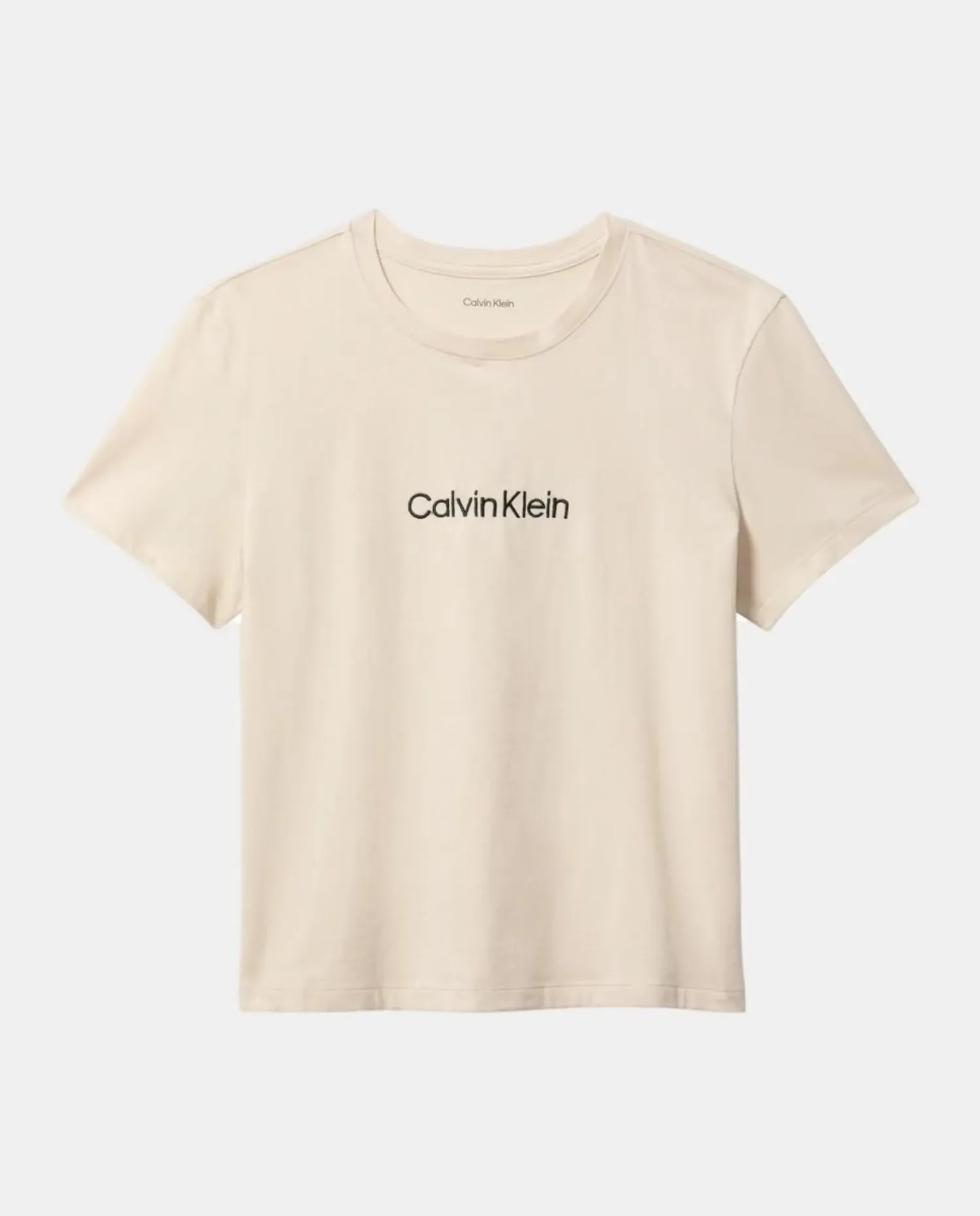 Комплект короткой пижамы из хлопкового поплина Calvin Klein, серый — фото 4