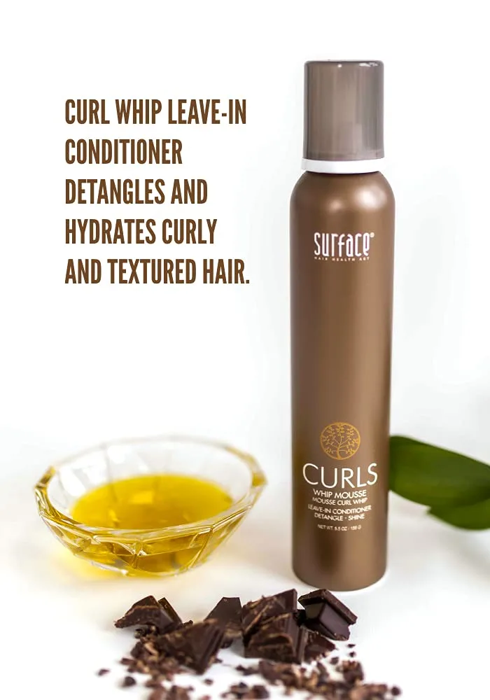 Surface Hair - Набор из трех средств: шампунь, кондиционер и несмываемый кондиционер - подчеркивает форму волос, придает блеск и обеспечивает стойкость укладки без пушистости. — фото 3