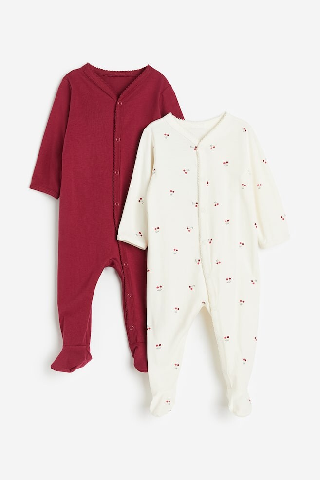 

В упаковке 2 пижамы с ножками H&M, белый
