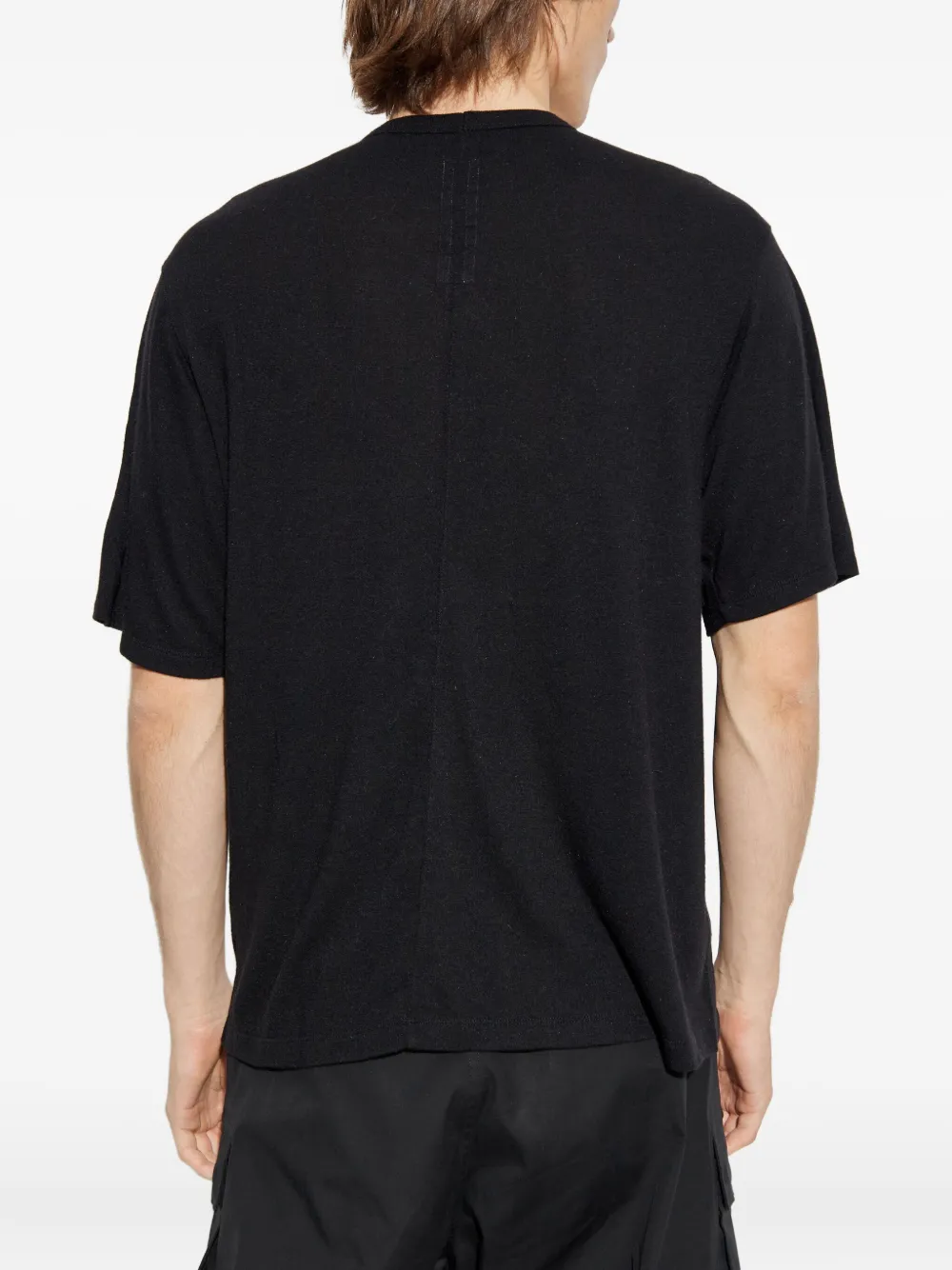 Футболка с короткими рукавами и круглым вырезом Rick Owens, черный — фото 4