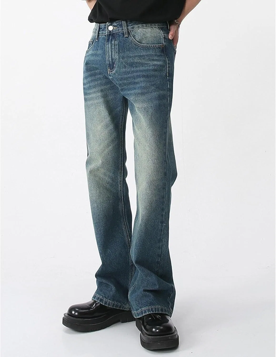 Джинсы клеш Retro Blue, Fit Comfort — фото 2