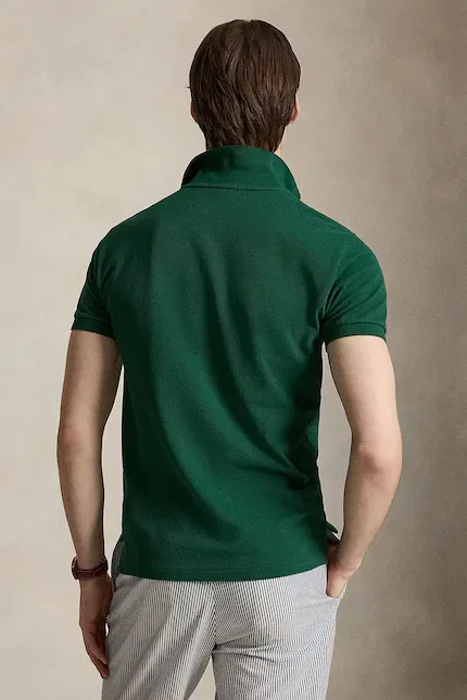 Поло мужское хлопковое Polo Ralph Lauren, зеленый — фото 2