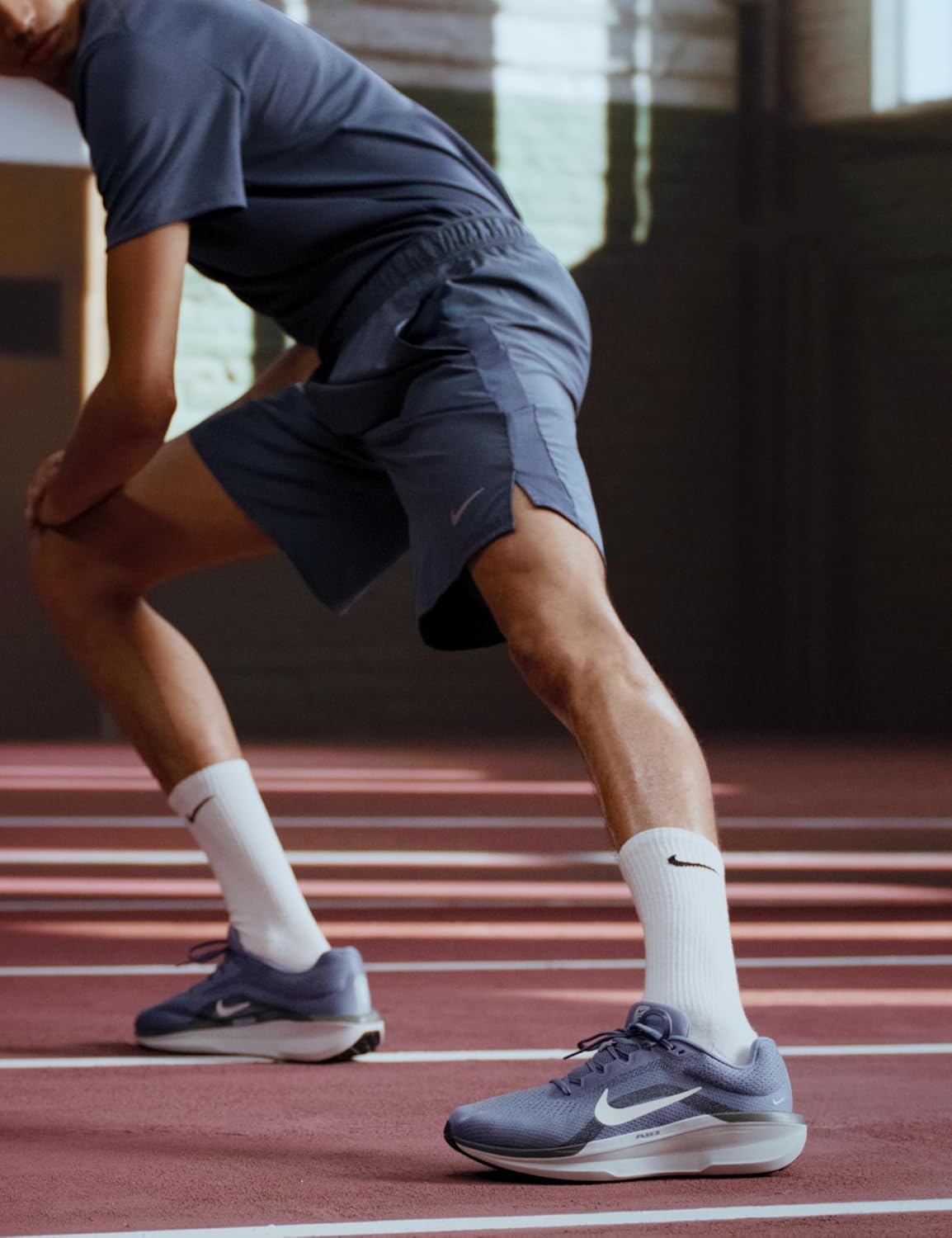 Мужские кроссовки для бега по шоссе Nike Winflo 11, 11 X-Wide World Indigo/Sail/Light Armory Blue — фото 2