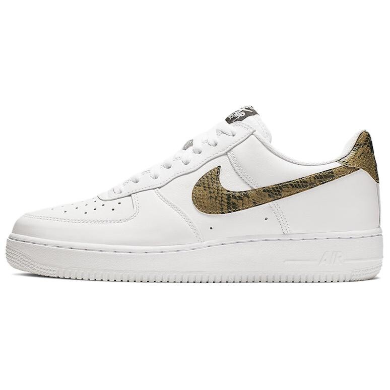 

Кроссовки Nike Air Force 1 Skateboarding Shoes Unisex Low-top White/gold, белый