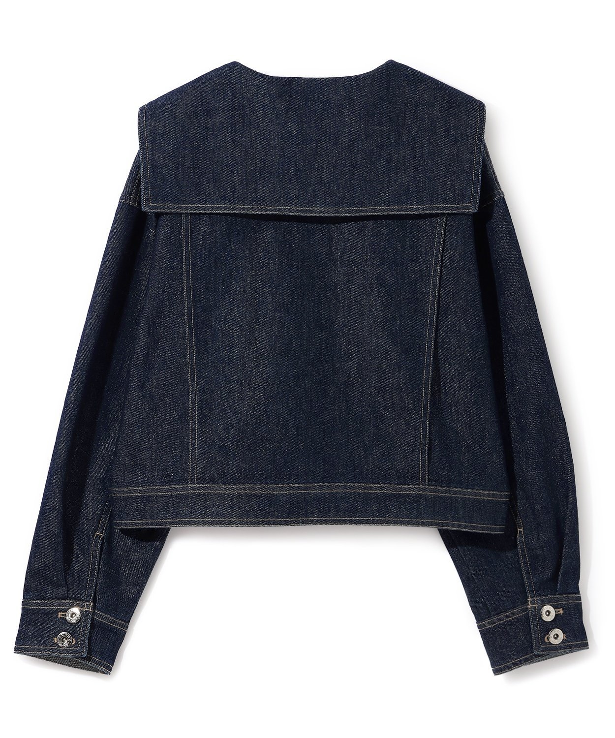 Матросская джинсовая куртка Pom ponette junior, White — фото 2