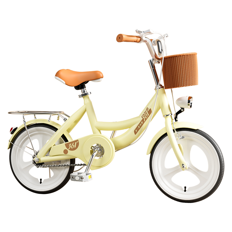 

Велосипед для молодежи и студентов High Carbon Steel с пружинной вилкой и низким демпфированием 361°, cheese желтый (integrated wheel)