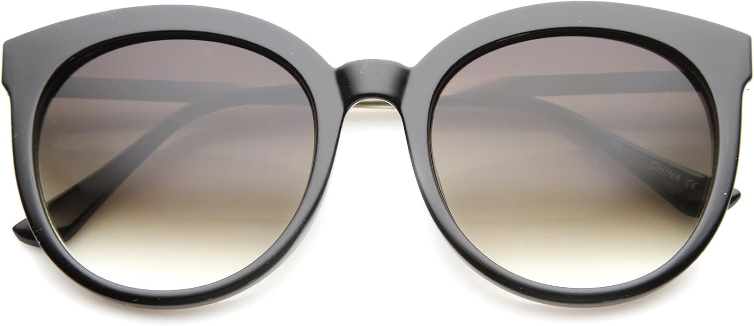 

Солнцезащитные очки zeroUV в современном стиле с металлическими дужками, тонированными линзами, в оправе из рогового стекла, диаметр линз 55 мм, Black-silver / Lavender