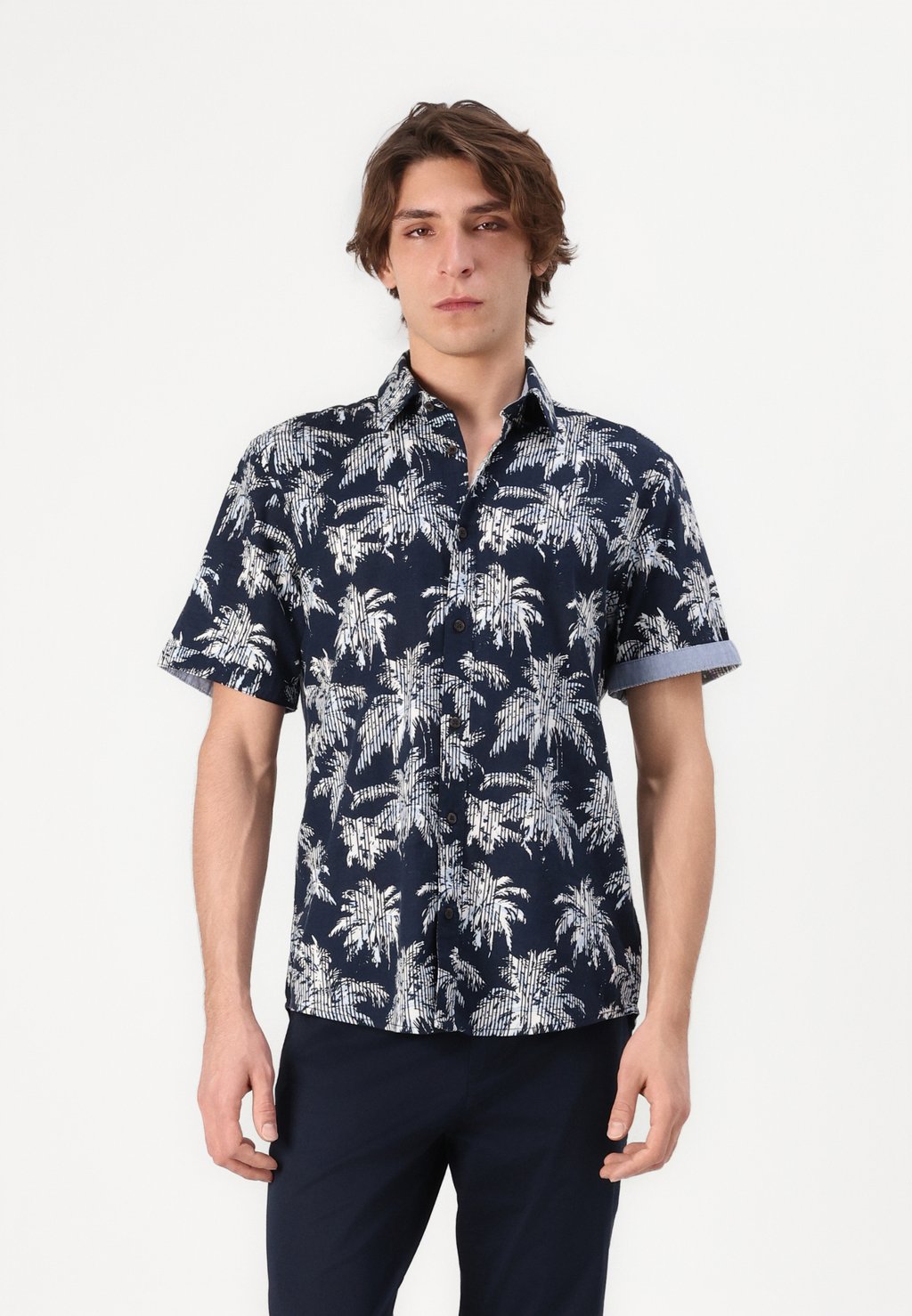 

Рубашка PRINTED TOM TAILOR, темно-синий