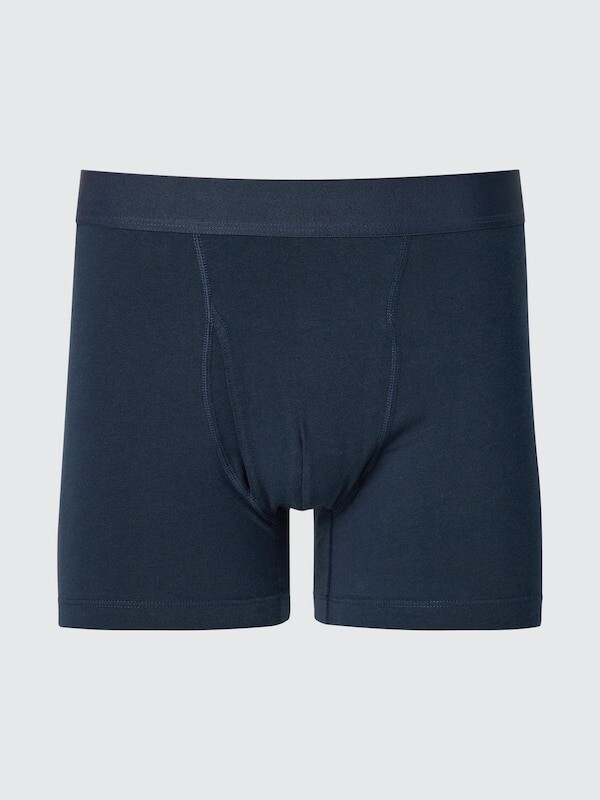 

Хлопковые боксерские трусы Uniqlo, синий