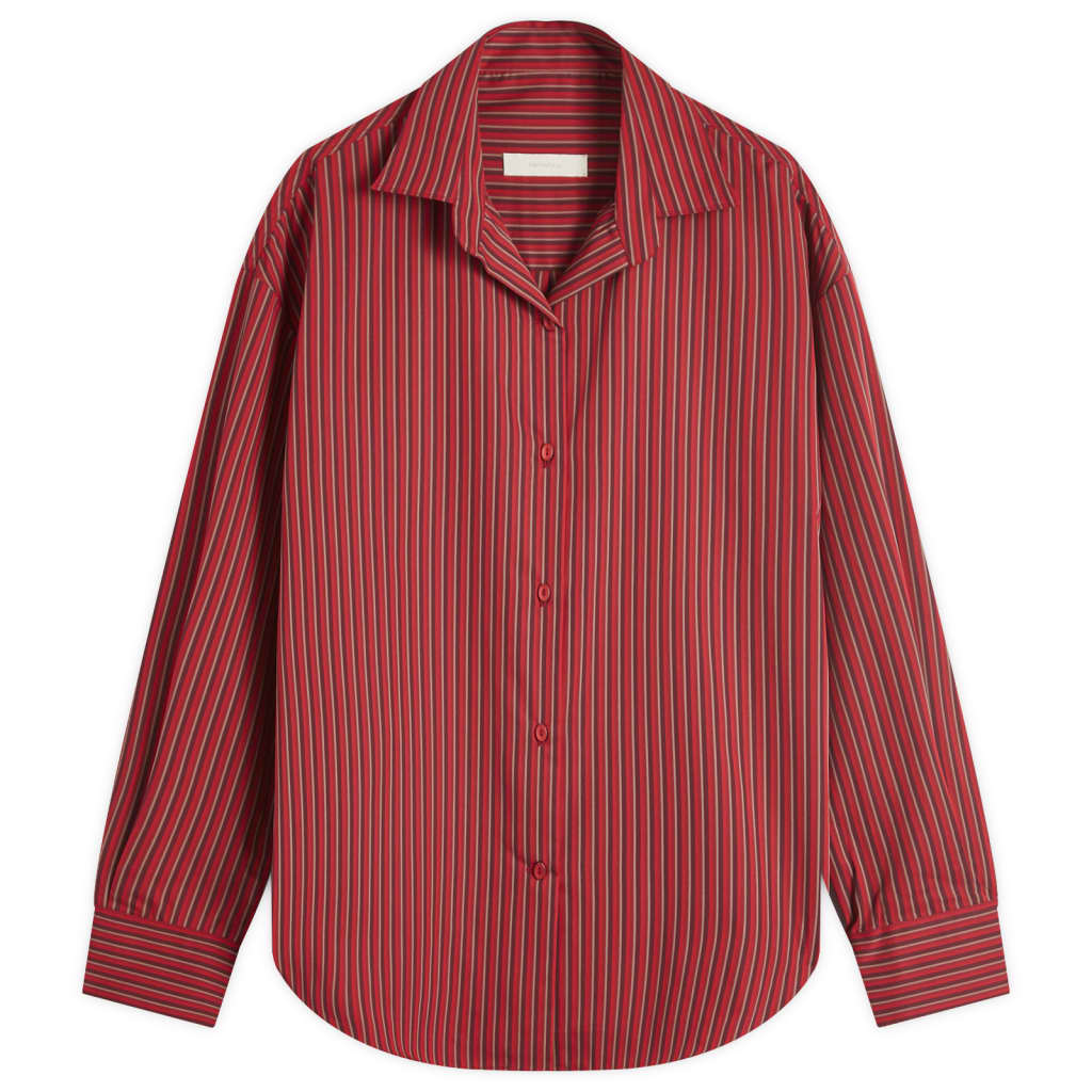 

Рубашка Freja Faithfull The Brand, цвет wine stripe