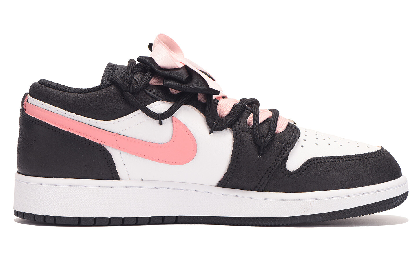Кроссовки Air Jordan 1 Vintage Basketball Shoes Women's Low-Top Pink — фото 3