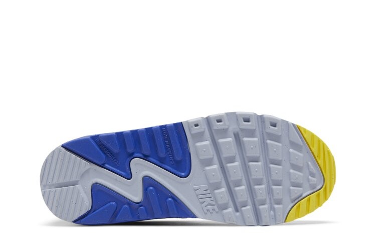 Кроссовки Nike Air Max 90 Leather GS, белый — фото 4