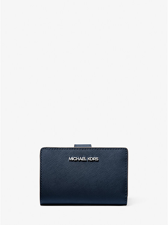 

Кошелек из сафьяновой кожи среднего размера Michael Kors, синий