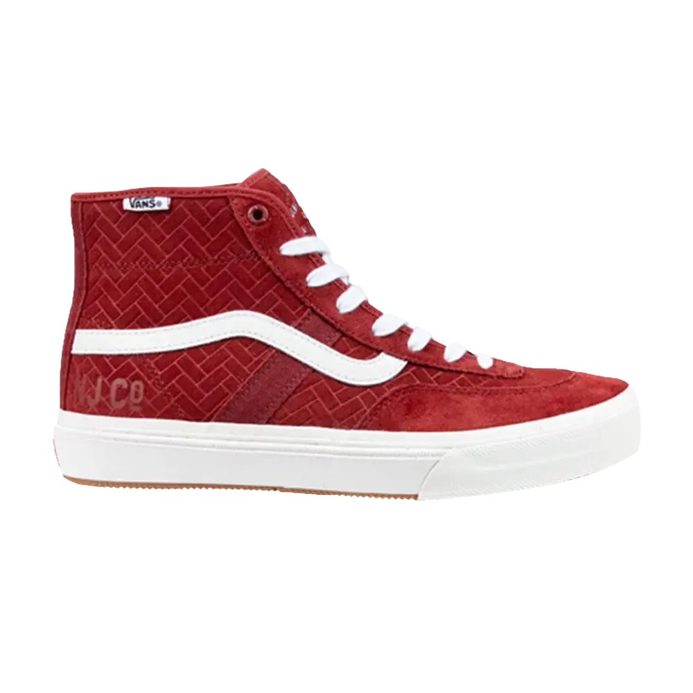 

Кроссовки NJ Skateshop x Crockett High Pro Vans, красный