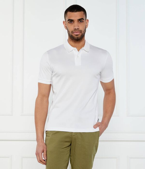 

Рубашка поло Slim fit Boss, белый