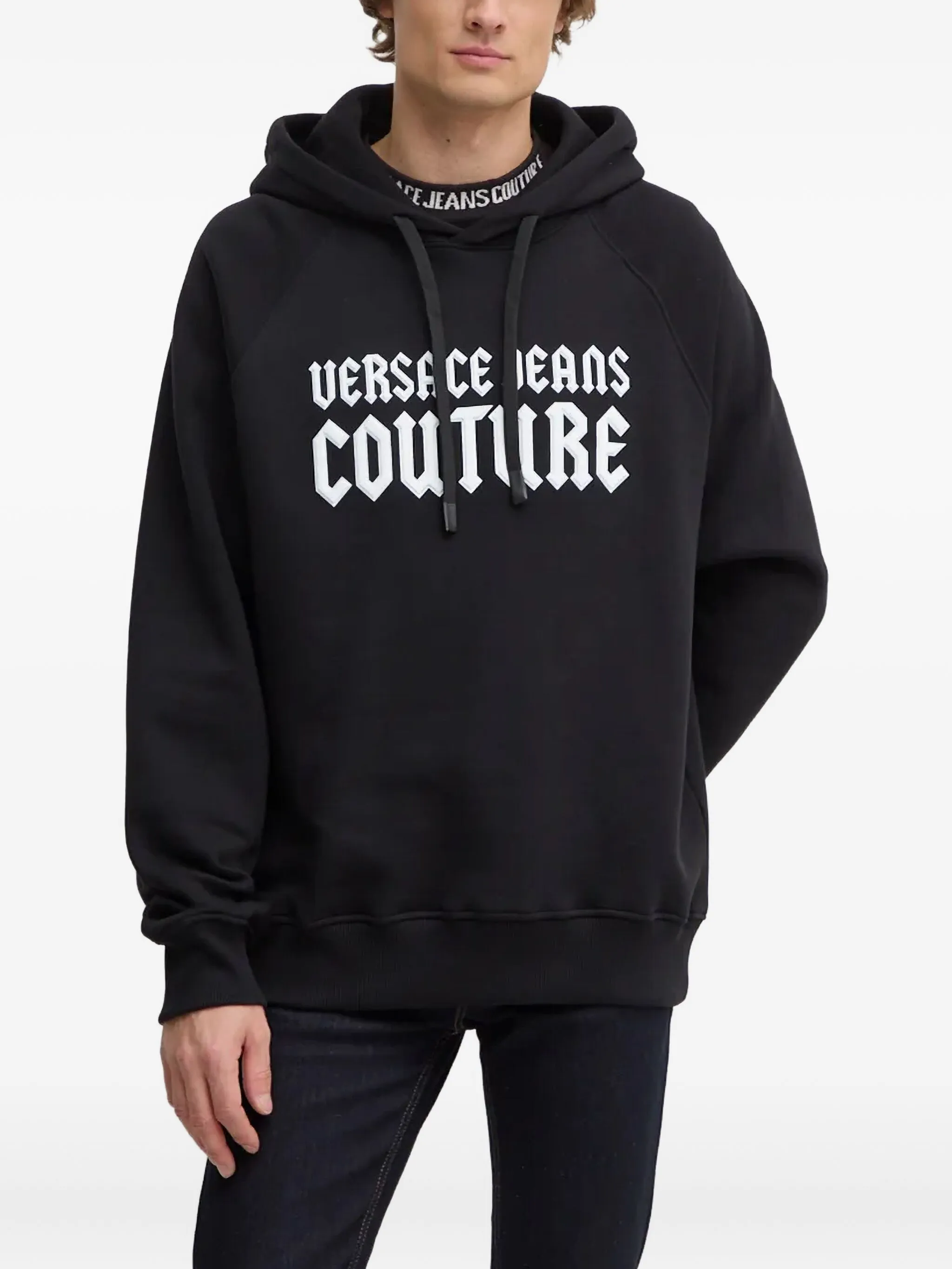 

Худи с рукавами реглан Versace Jeans Couture, черный