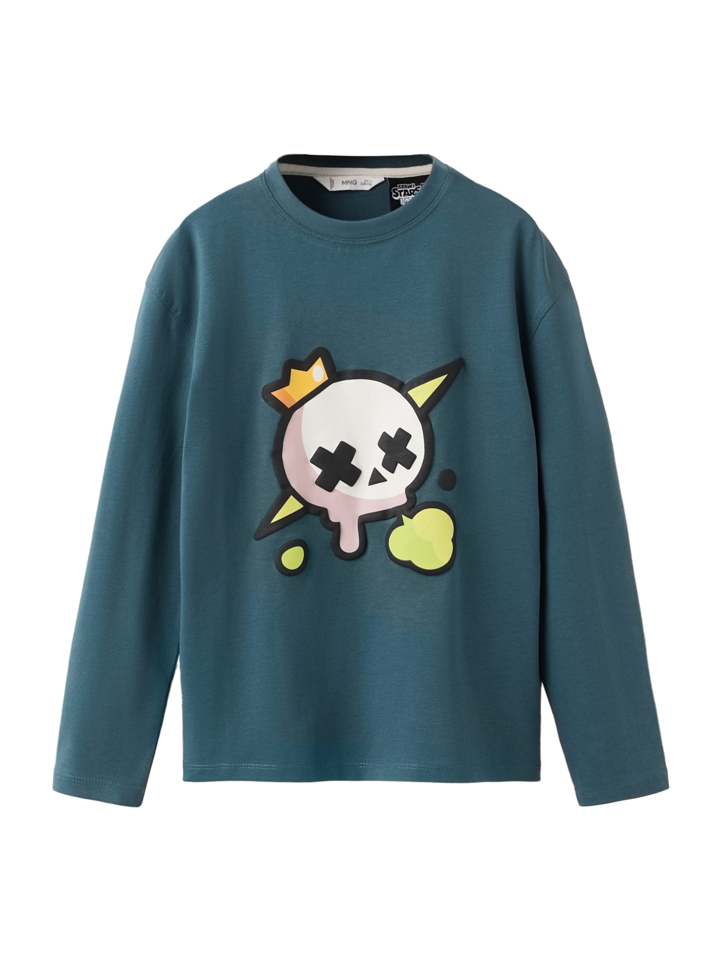 

MANGO KIDS Лонгслив 'BRAWKING' в цвете Cyan Blue