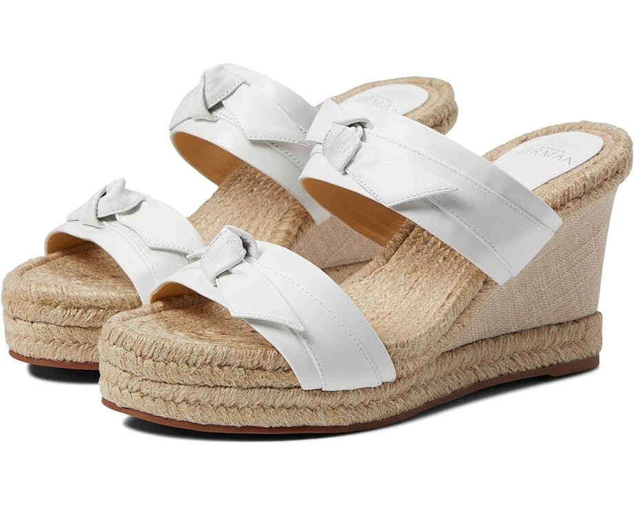 

Туфли Alexandre Birman Clarita Espadrille 75 Jute, белый