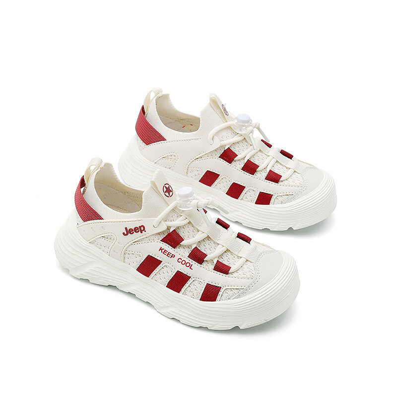 Кроссовки Jeep Kids Lifestyle Shoes Kids Low-top Rice/burgundy, цвет Rice/burgundy — фото 3